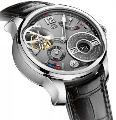 Review Greubel Forsey Quantieme Perpetuel a Equation GF07 White gold Anthracite dial replica watch - Click Image to Close